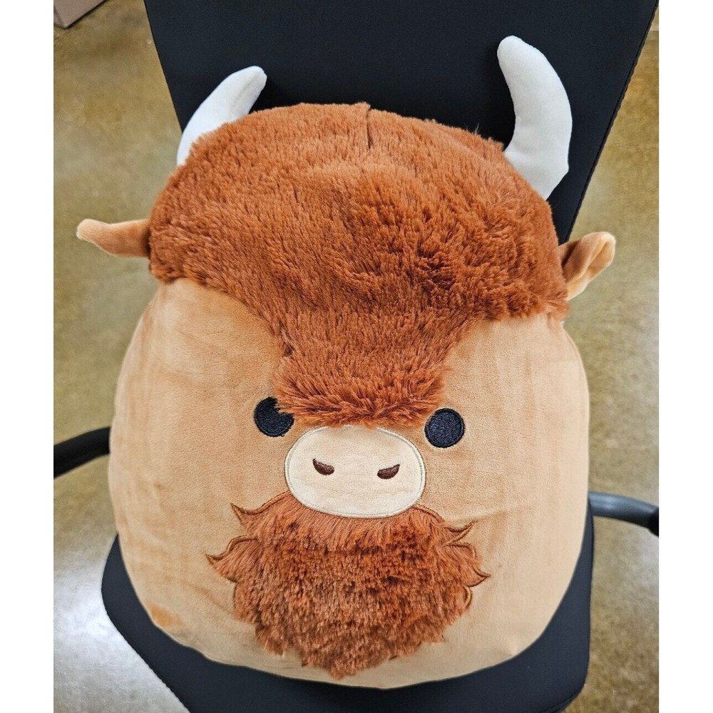 Squishmallows Dunkie the Buffalo 14" Kelly Toy Plush Brown and Cream NWT